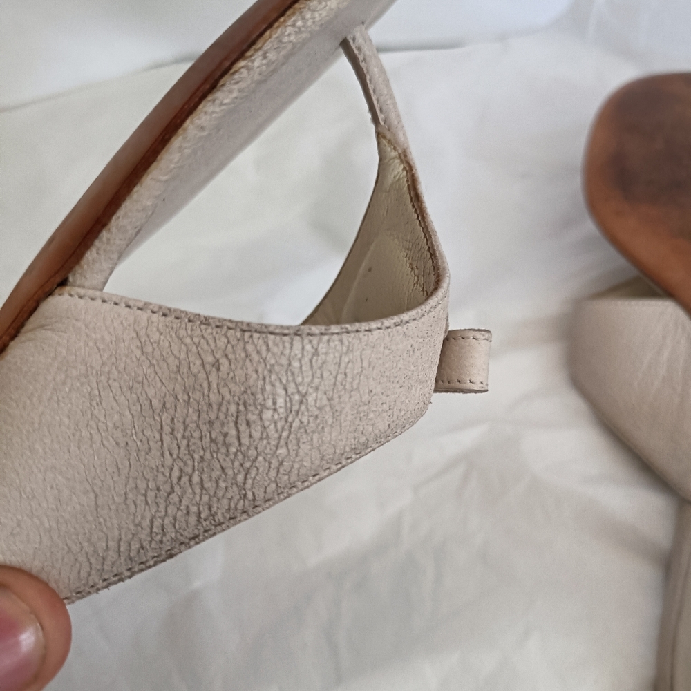 Prada bow thong leather triangle logo sandals size 39.5 - Picture 7 of 16